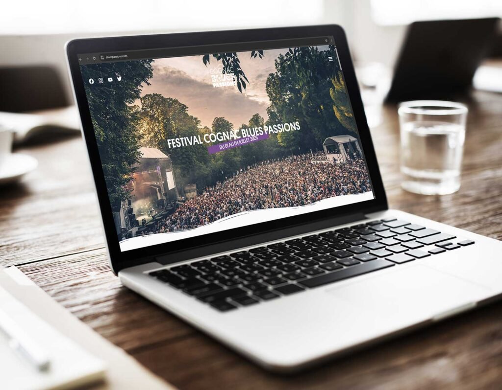 Réalisation du site internet de Cognac Blues Passions 2026