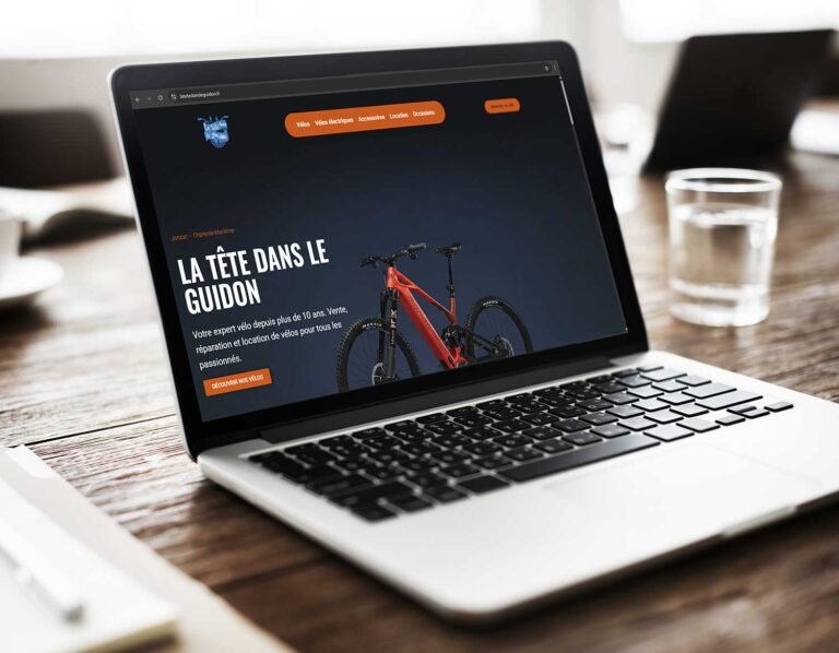 Réalisation du site internet de La Tête dans le guidon à Jonzac