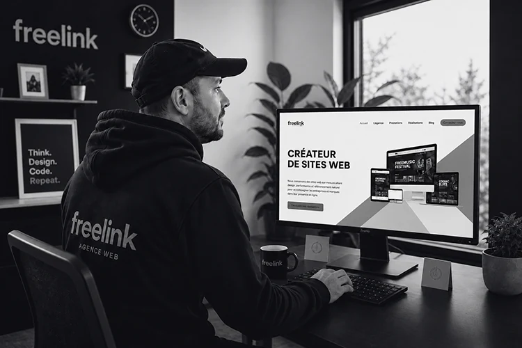 Sébastien Micheau, fondateur de l'agence web Freelink, à Jonzac